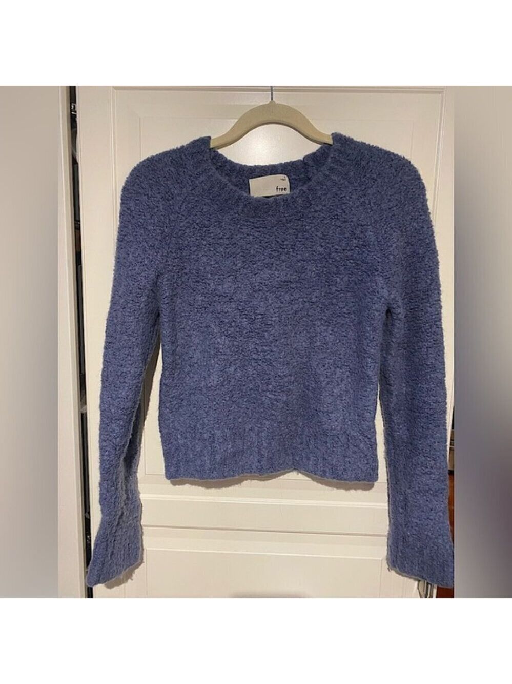 Wilfred Blue Cropped Pullover Sweatshirt Size Small